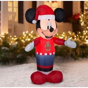 5ft Disney Mickey Mouse Holiday Airblown Inflatable